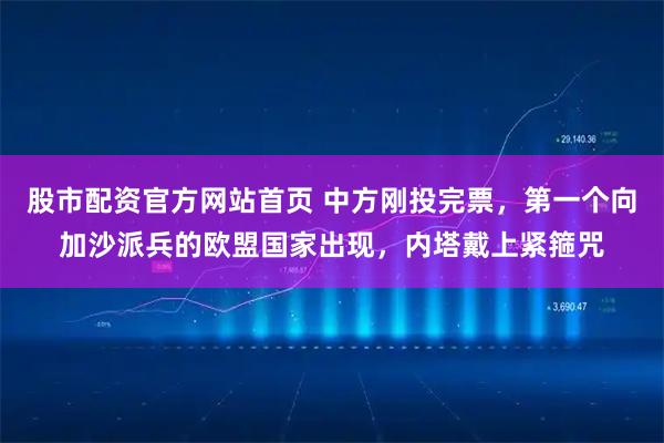 股市配资官方网站首页 中方刚投完票，第一个向加沙派兵的欧盟国家出现，内塔戴上紧箍咒
